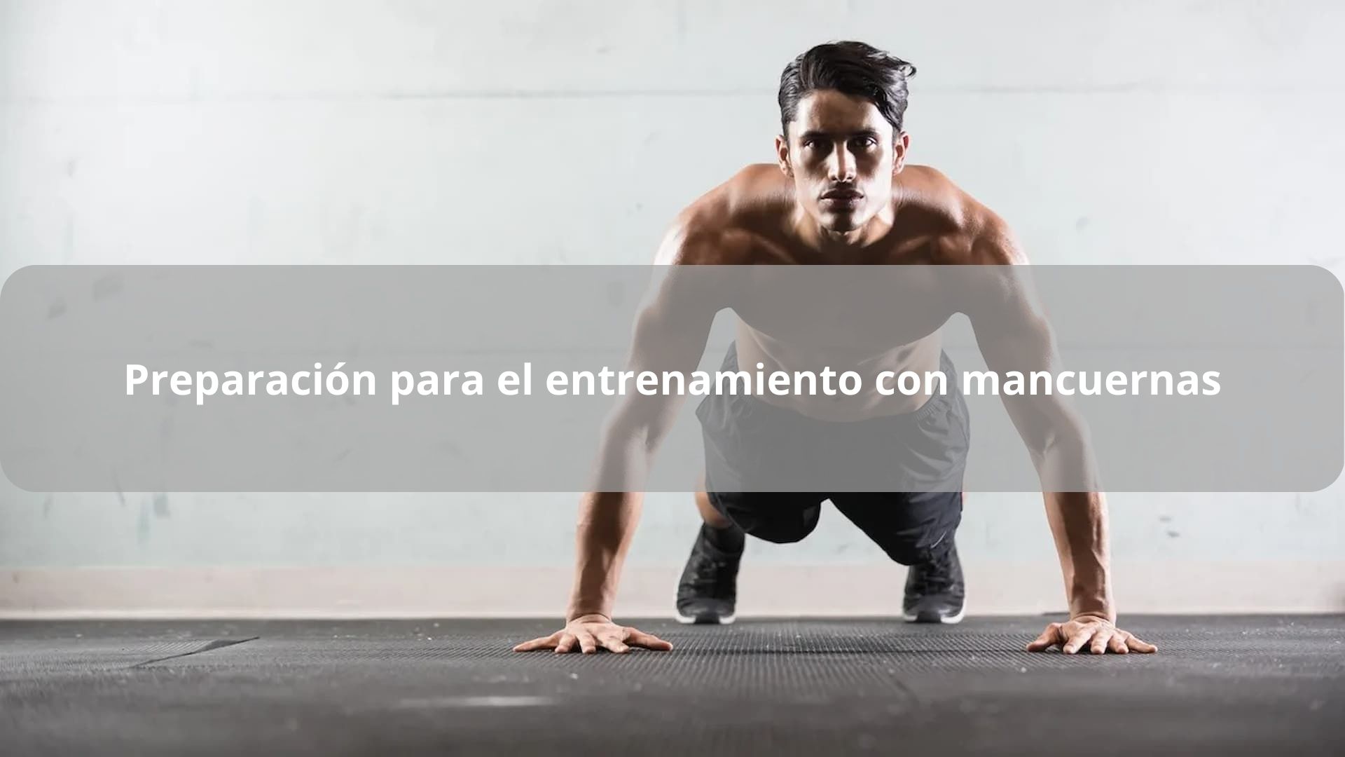 preparación para el entrenamiento con mancuernas